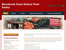 Tablet Screenshot of berrybrookfarm.com